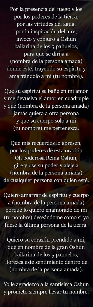 Oración a Oshun para el amor - HechizosDeAmor.top